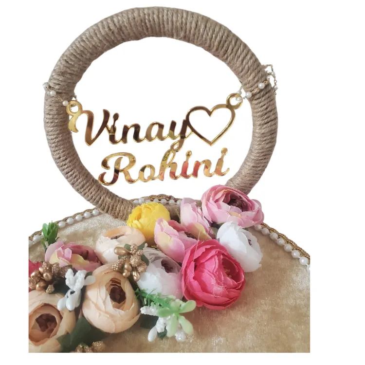 Engagement Floral Ring Tray
